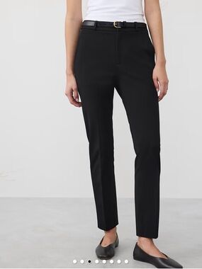 Banana Republic Sloan Slim High-rise Ankle Pant Black
